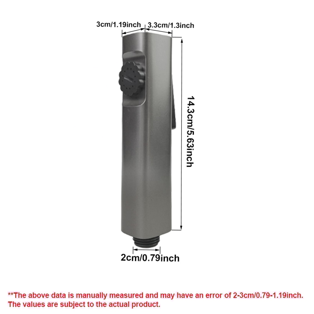 Handheld Bidet Sprayer Set with No Drill Bracket Self Cleaning Toilet Attachment