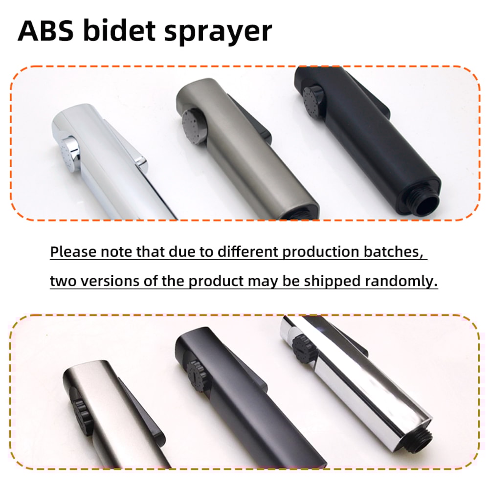 Handheld Bidet Sprayer Set with No Drill Bracket Self Cleaning Toilet Attachment
