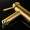 Modern Brushed Gold Bathroom Faucet Stainless Steel Basin Mixer Tap with Hot & Cold Control