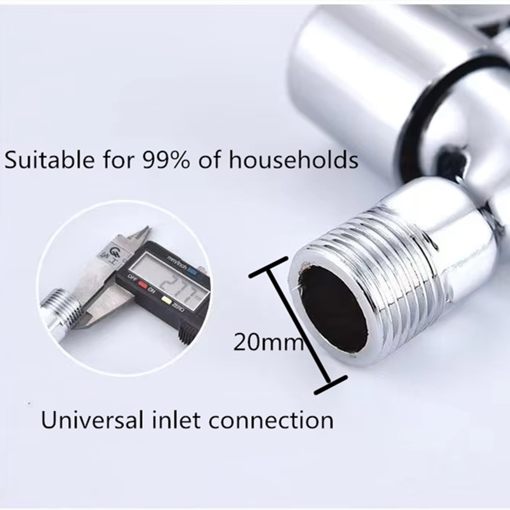 In Wall Washing Machine Faucet Copper Valve Inch Leak Proof Water Inlet Tap 3