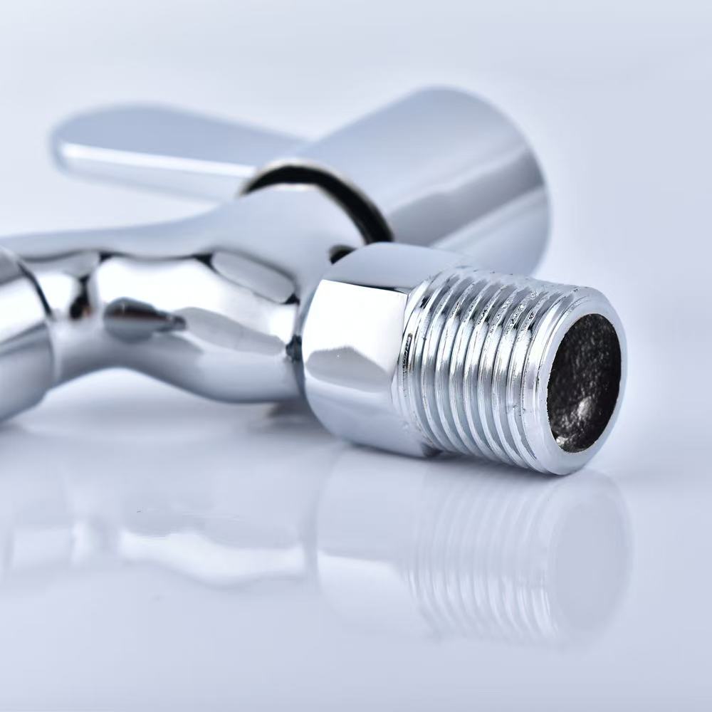 In Wall Washing Machine Faucet Copper Valve Inch Leak Proof Water Inlet Tap 4