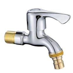 wall mounted garden water tap with quick hose connector inch outdoor faucet
