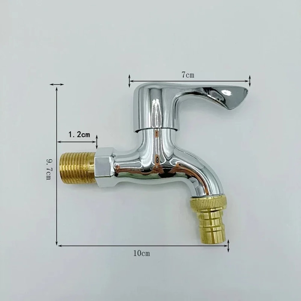 Wall Mounted garden water tap with Quick Hose Connector Inch Outdoor Faucet