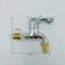 Wall Mounted garden water tap with Quick Hose Connector Inch Outdoor Faucet