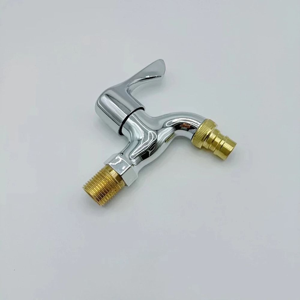 Wall Mounted garden water tap with Quick Hose Connector Inch Outdoor Faucet