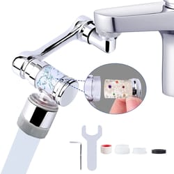 rotating faucet extender with filter & dual spray modes for kitchen & bathroom
