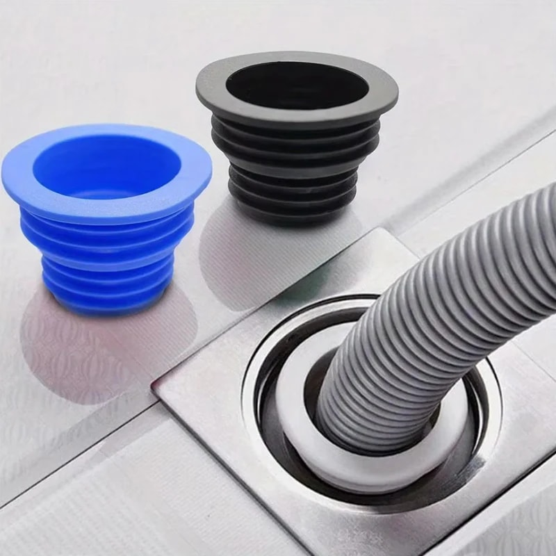 Universal Drain Seal Ring Anti Odor Silicone Pipe Plug for Kitchen Bathroom Washing Machine