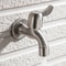 Stainless Steel Garden Faucet Wall Mounted Bibcock For Outdoor Sink And Mop Use 4