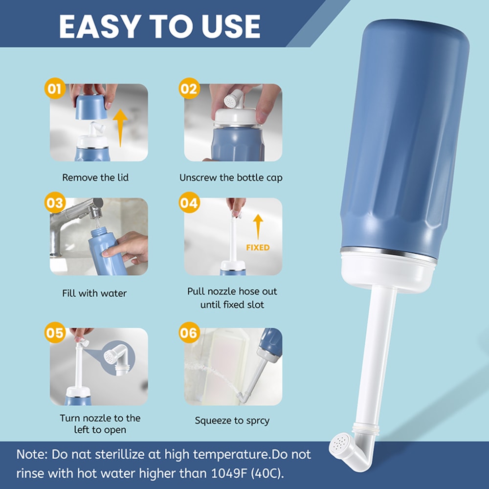 Portable Bidet Bottle Travel Hygiene Sprayer For Freshness Anywhere 4