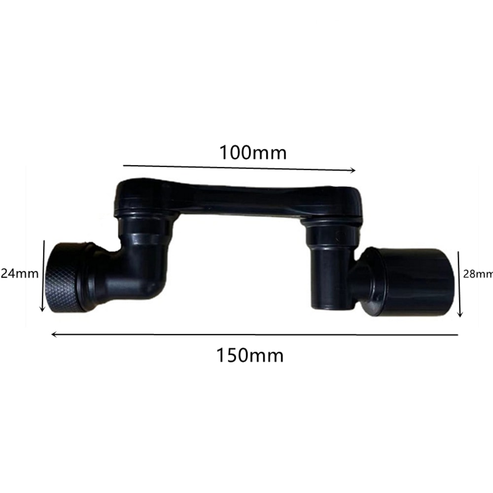 Rotating Faucet Sprayer Head Kitchen Sink Extender with Dual Flow Aerator