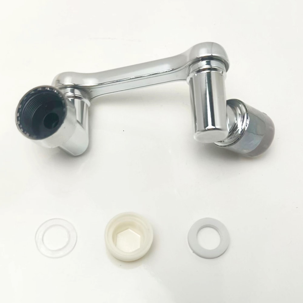 Rotating Faucet Aerator Extension with Dual Spray Modes Splash Filter