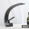 Modern Waterfall Bathroom Faucet Black Gold Single Handle Basin Mixer Tap