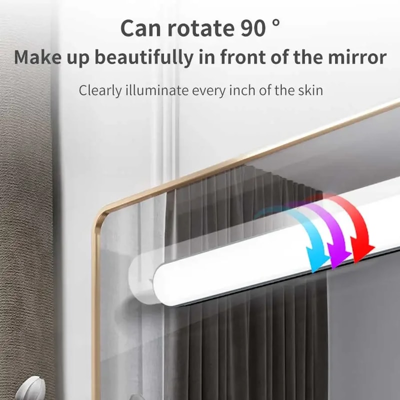 Rechargeable LED Mirror Light Magnetic Closet Lamp For Makeup And Reading 4