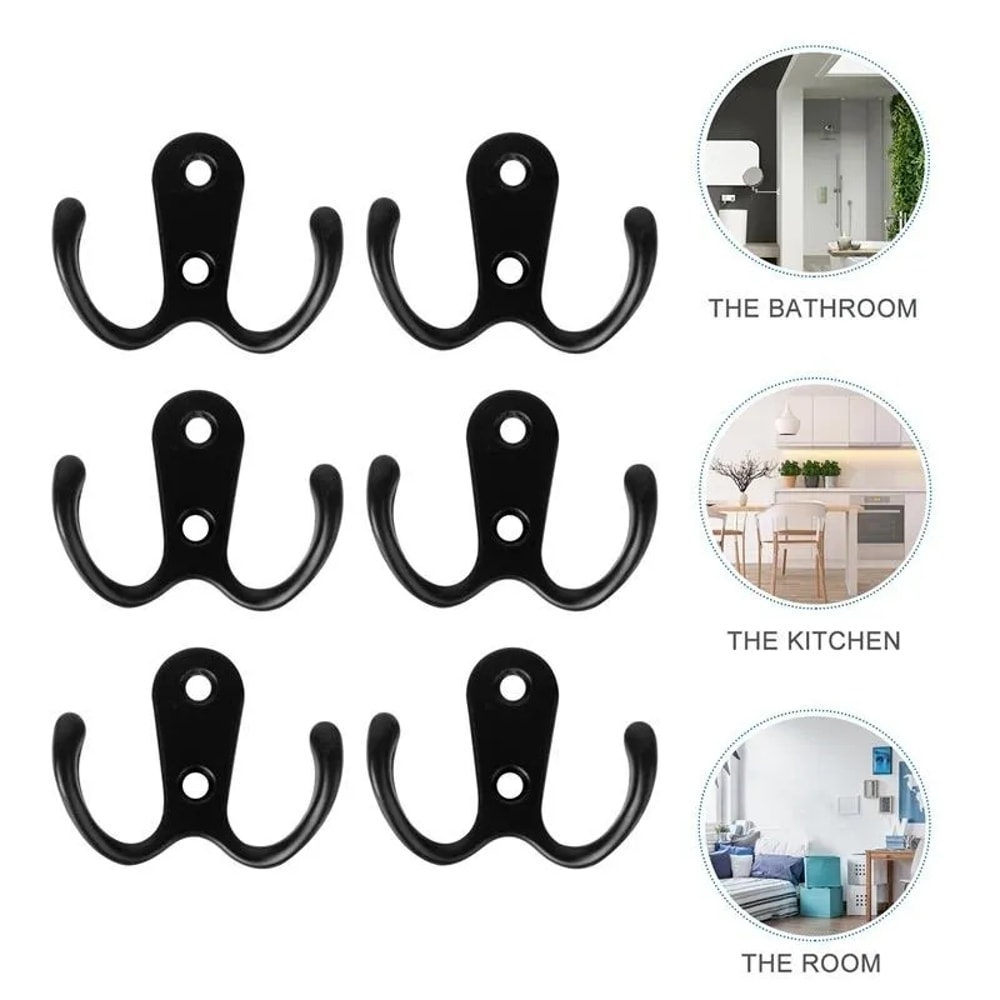 Wall Mounted Coat Hooks Set Of Heavy Duty Towel Hanger Hooks For Organized Home Storage 1