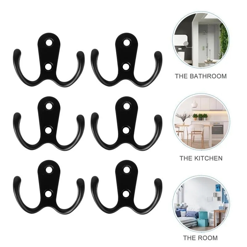 Wall Mounted Coat Hooks Set Of Heavy Duty Towel Hanger Hooks For Organized Home Storage 1