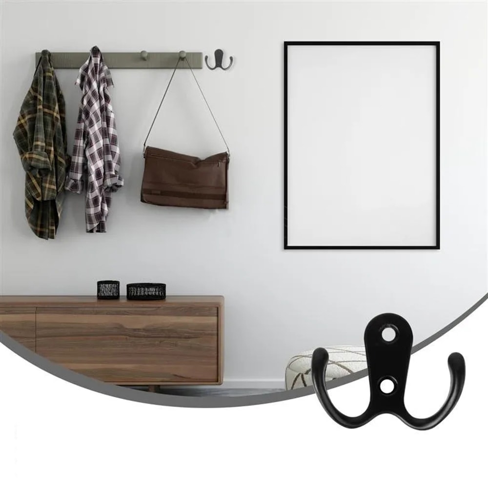 Wall Mounted Coat Hooks Set Of Heavy Duty Towel Hanger Hooks For Organized Home Storage 2