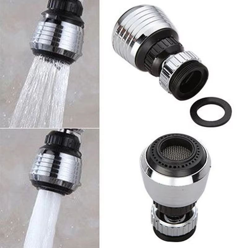 Swivel Faucet Extender with Water Saving Nozzle and Filter Aerator