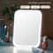 LED Touch Screen Makeup Mirror with Lights Rechargeable Folding Vanity Mirror Color Modes