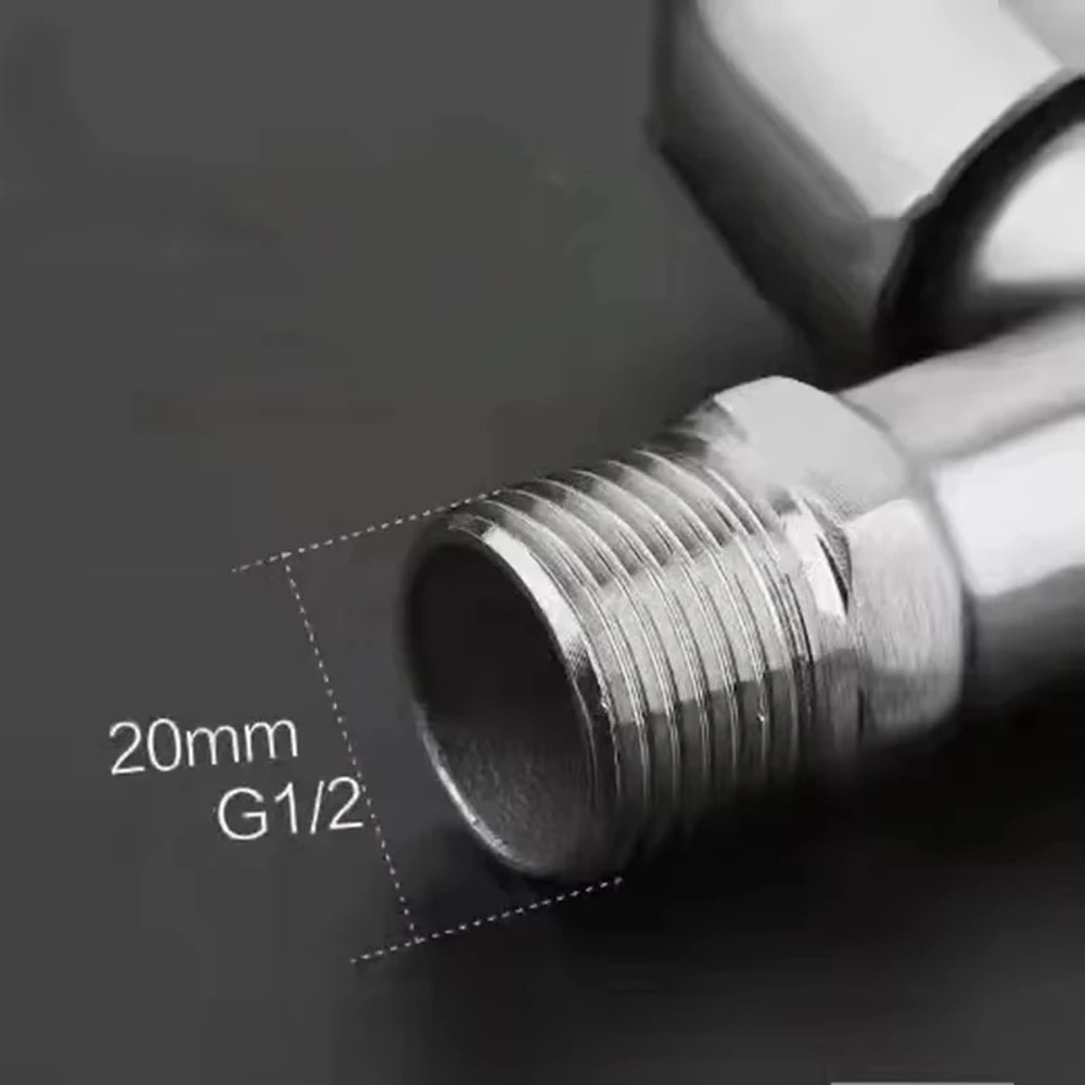 Dual Control Stainless Steel Faucet Splitter for Bidet and Sink Use