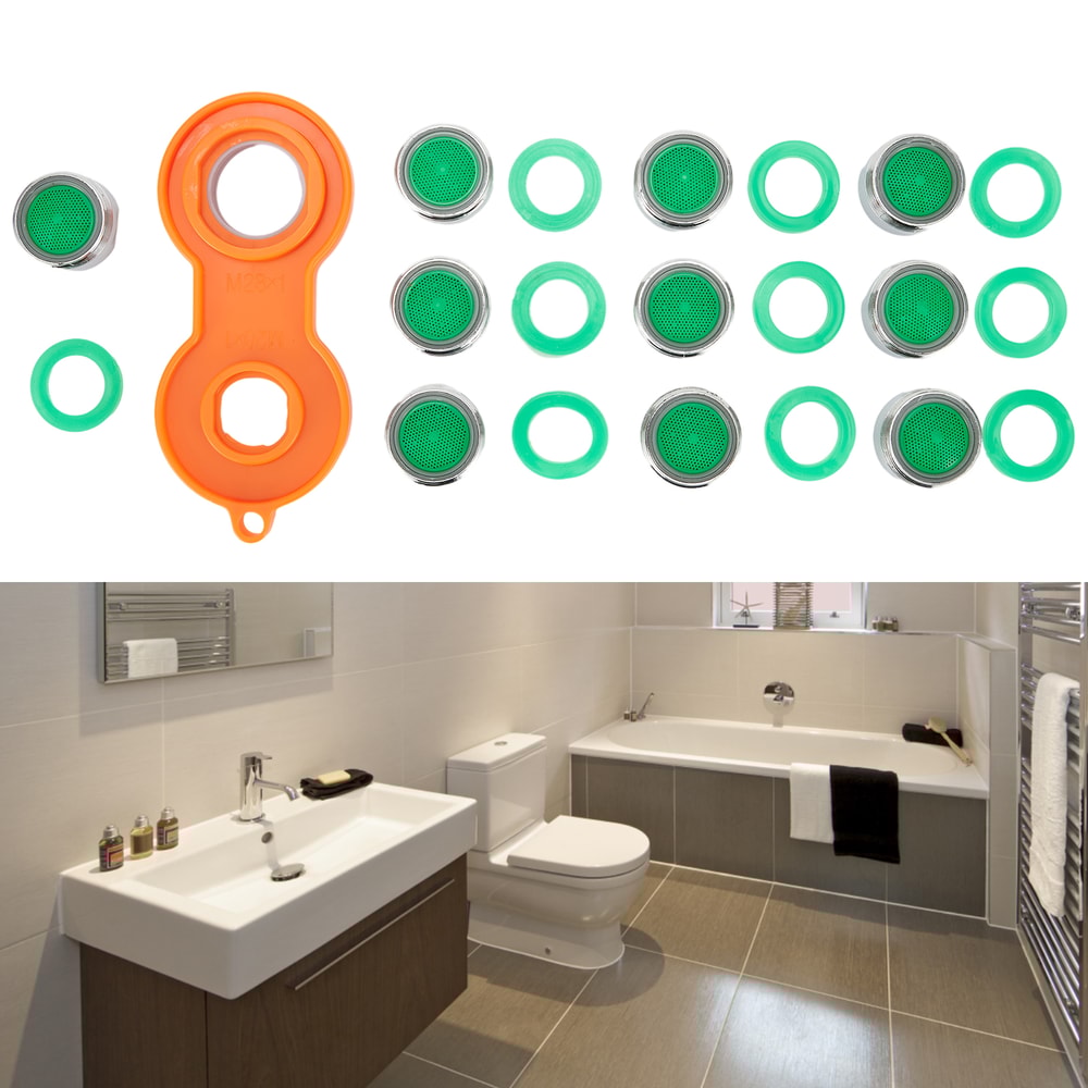 Universal Faucet Aerator Set Pack Water Saving Tap Filter for Kitchen Bathroom