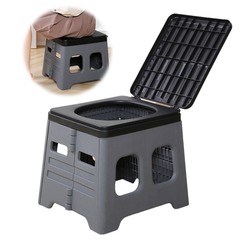 Portable Camping Toilet Foldable Car Toilet Seat For Travel Emergency Use 4