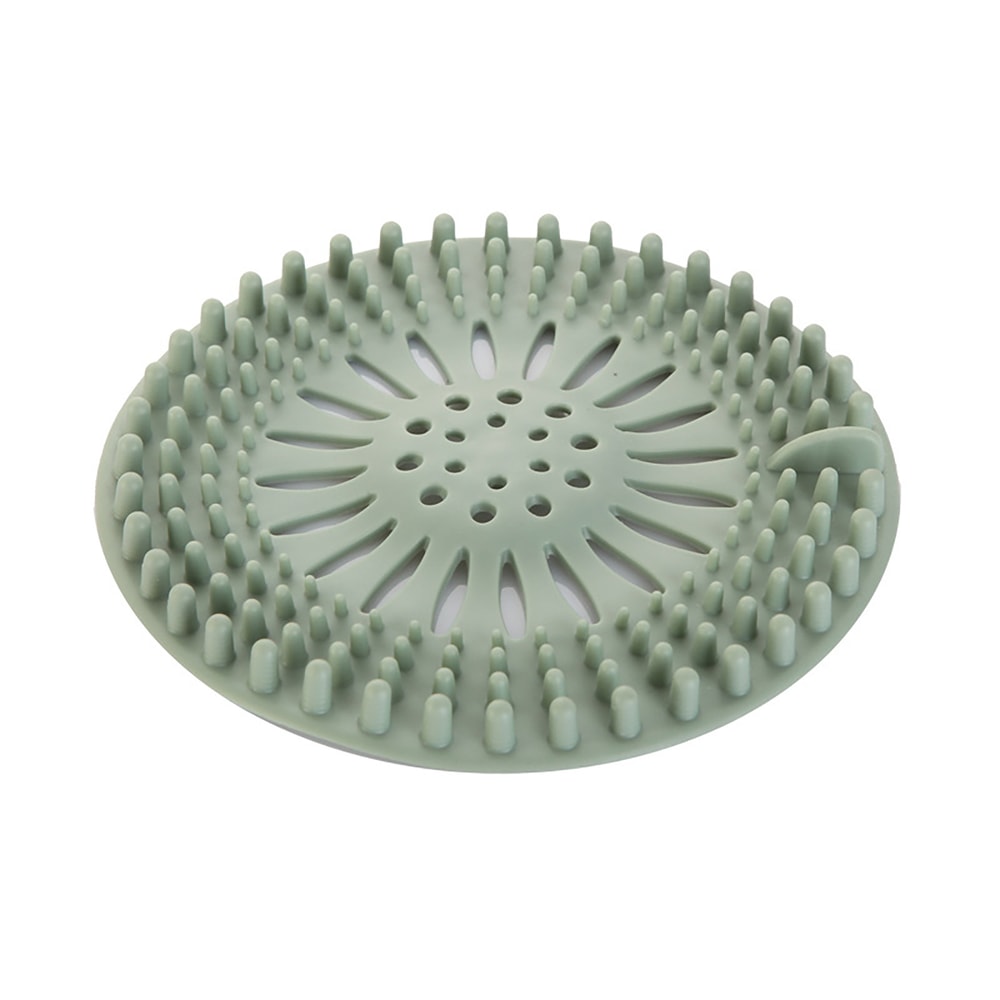 Silicone Hair Drain Catcher With Suction Shower Drain Cover For Sink And Bathtub 2