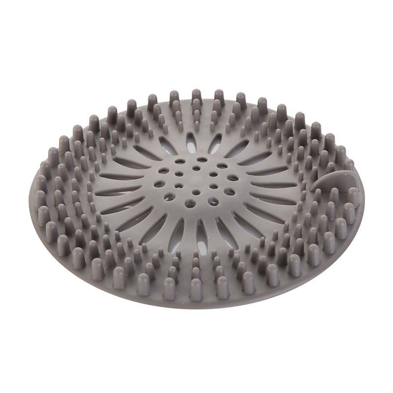 Silicone Hair Drain Catcher With Suction Shower Drain Cover For Sink And Bathtub 5