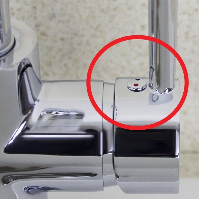 Hot Cold Faucet Handle Labels Set Durable Sink Handle Markers for Kitchen Bathroom