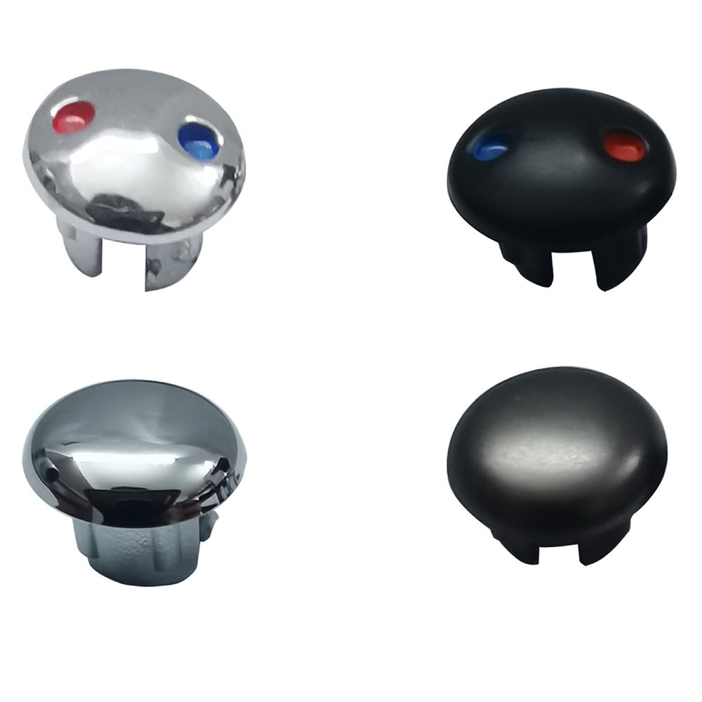 Hot Cold Faucet Handle Labels Set Durable Sink Handle Markers for Kitchen Bathroom