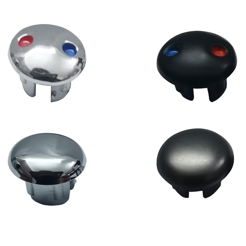 Hot Cold Faucet Handle Labels Set Durable Sink Handle Markers for Kitchen Bathroom