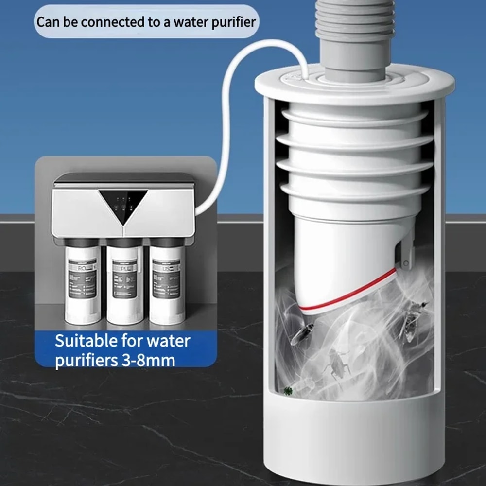 Anti Odor Drain Trap Filter Plug for Sink Shower Kitchen Bathroom Hair Catcher