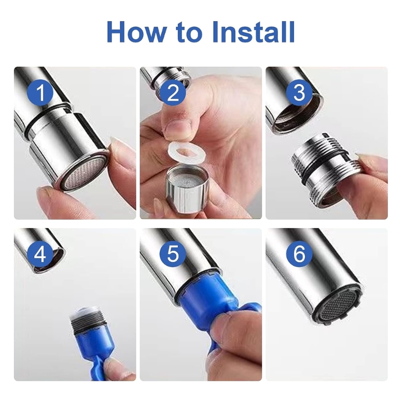 Pack Faucet Aerator Inserts with Keys Water Saving Flow Restrictors for Kitchen and Bathroom Taps