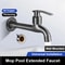 Wall Mounted Copper Laundry Faucet Quick Open Utility Tap For Washing Machine And Balcony Use 2