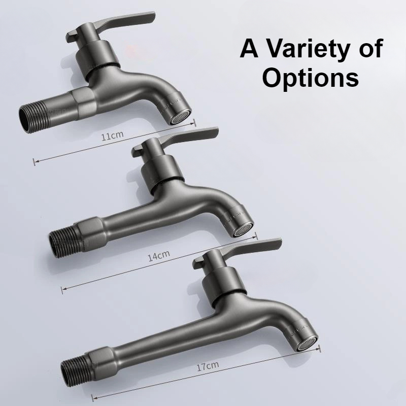 Wall Mounted Copper Laundry Faucet Quick Open Utility Tap For Washing Machine And Balcony Use 0