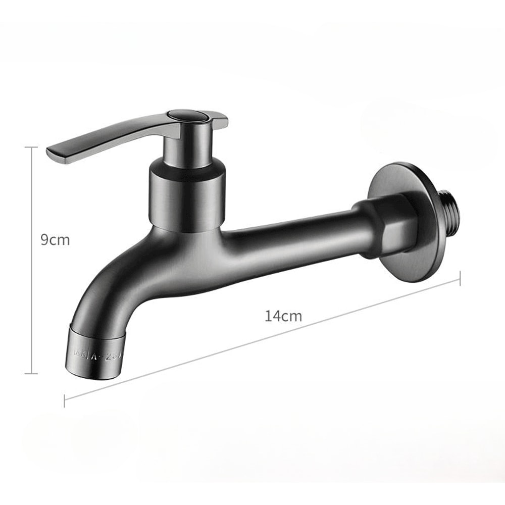 Wall Mounted Copper Laundry Faucet Quick Open Utility Tap For Washing Machine And Balcony Use 6