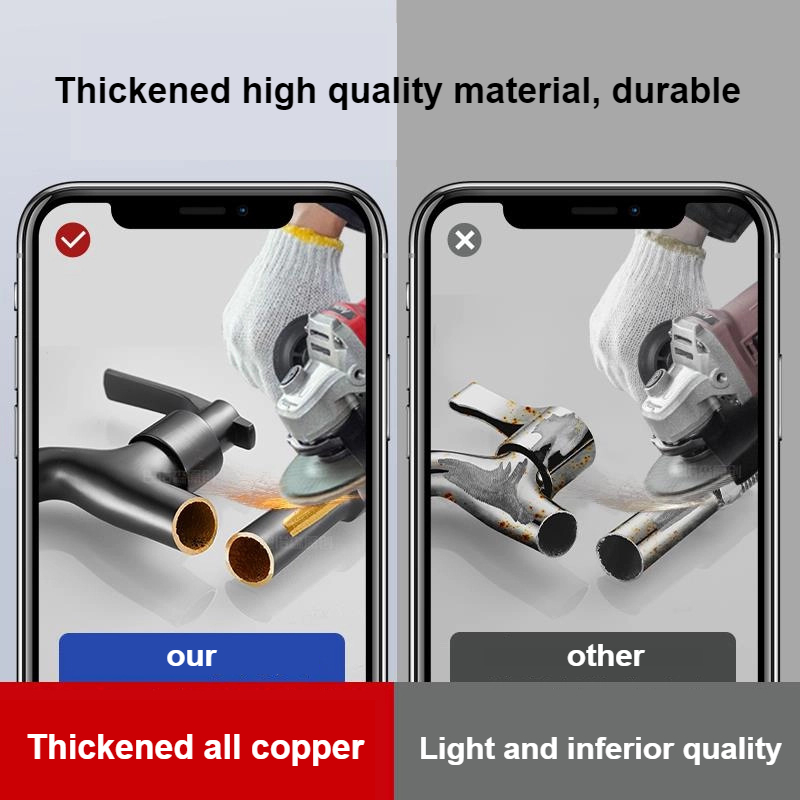 Wall Mounted Copper Laundry Faucet Quick Open Utility Tap For Washing Machine And Balcony Use 5