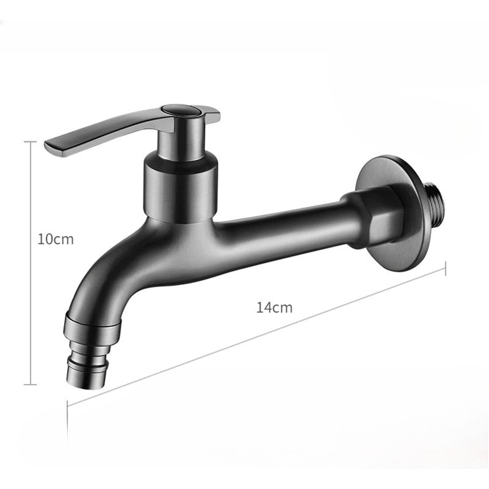 Wall Mounted Copper Laundry Faucet Quick Open Utility Tap For Washing Machine And Balcony Use 7