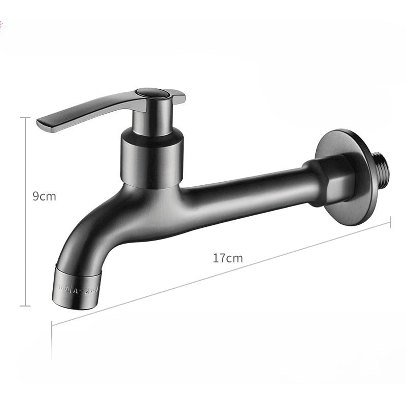 Wall Mounted Copper Laundry Faucet Quick Open Utility Tap For Washing Machine And Balcony Use 8