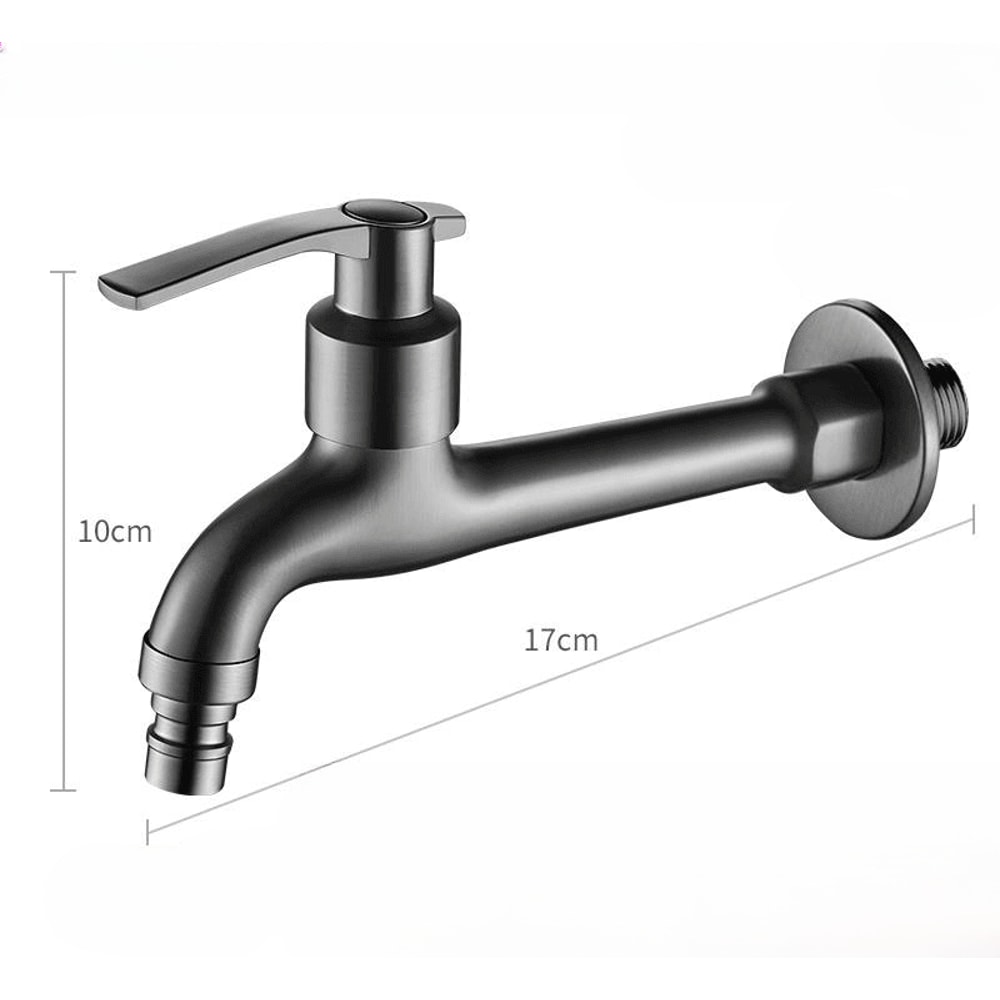 Wall Mounted Copper Laundry Faucet Quick Open Utility Tap For Washing Machine And Balcony Use 9