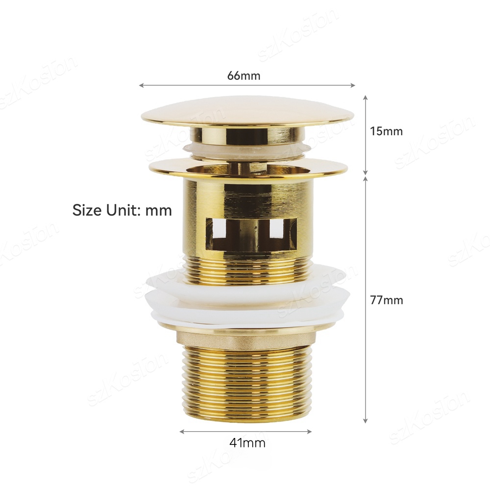 Premium Pop Up Sink Drain Stopper Brass Anti Clog Bathroom Basin Filter 5