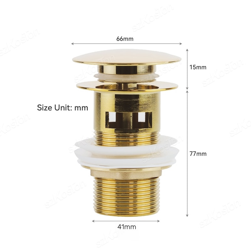 Premium Pop Up Sink Drain Stopper Brass Anti Clog Bathroom Basin Filter 5