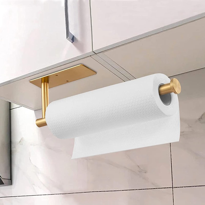 Adhesive Stainless Steel Toilet Paper Holder Wall Mount For Bathroom Kitchen 2