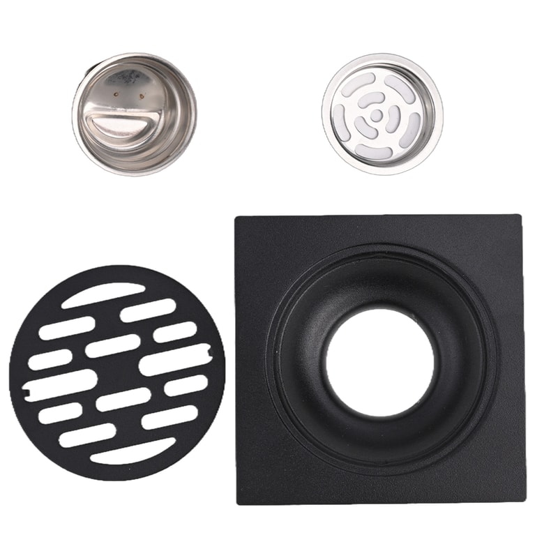 Stainless Steel Floor Drain Cover With Backflow Preventer And Anti Odor Insect Blocker 1
