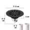 Stainless Steel Floor Drain Cover With Backflow Preventer And Anti Odor Insect Blocker 3
