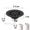 Stainless Steel Floor Drain Cover With Backflow Preventer And Anti Odor Insect Blocker 3