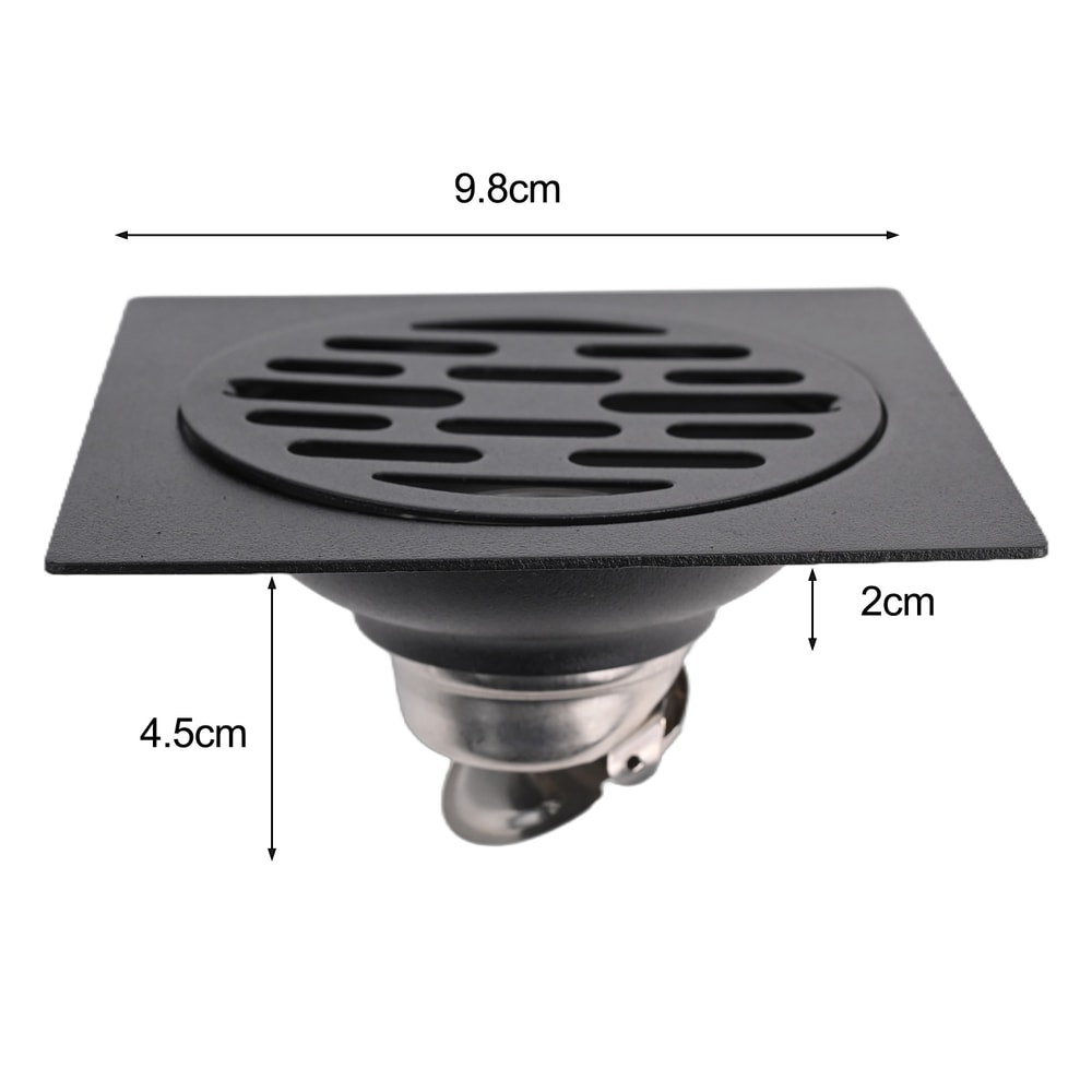 Stainless Steel Floor Drain Cover With Backflow Preventer And Anti Odor Insect Blocker 5