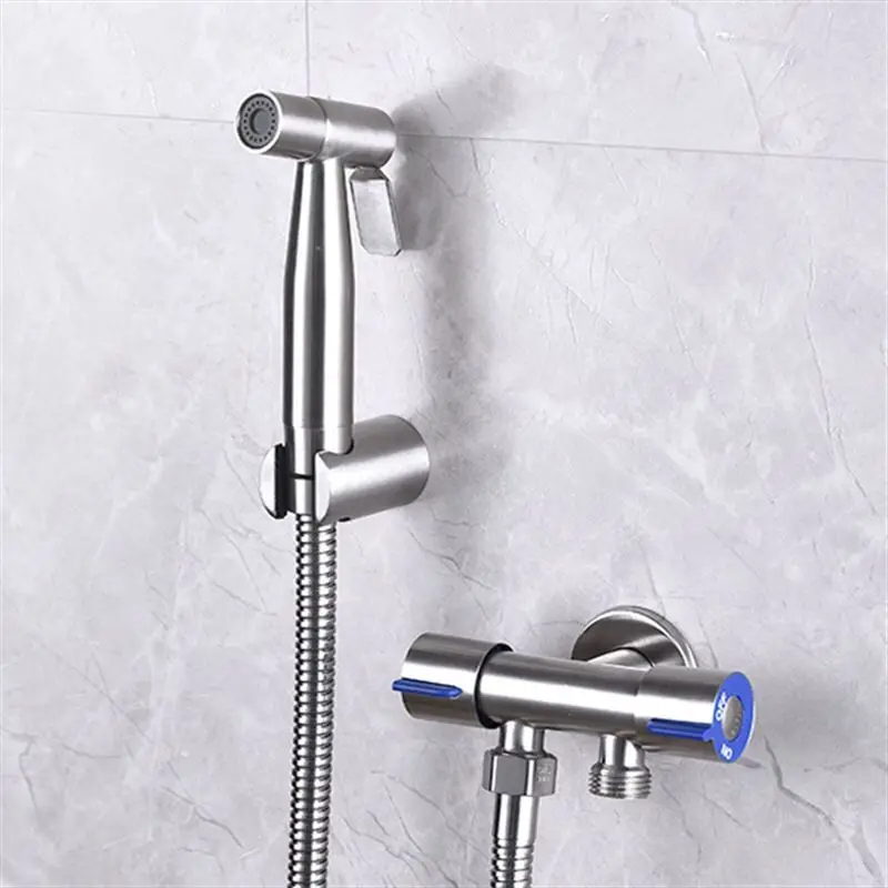 Stainless Steel Bidet Sprayer Set with Hose Handheld Toilet Spray Kit