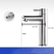 High Rise Stainless Steel Basin Faucet Single Cold Water Tap Matte Black Silver