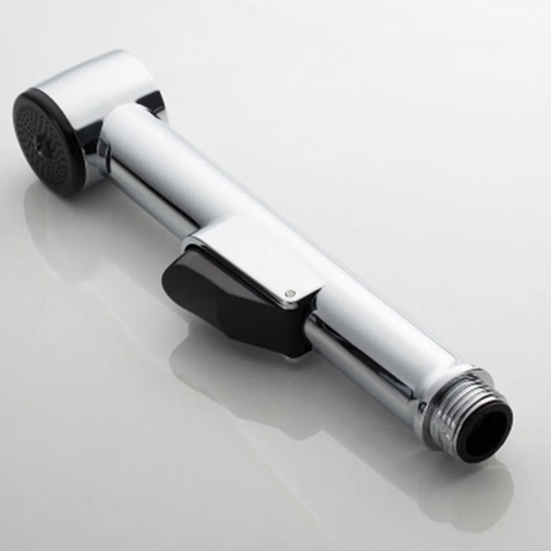 Adjustable Handheld Bidet Sprayer Set with Hose & Wall Mount for Hygienic Bathroom Cleaning