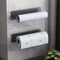Wall Mounted Paper Towel Holder No Drill Kitchen Organizer Rack 1